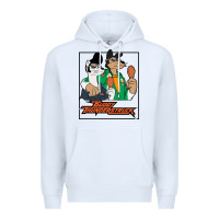 White buddy thunderstruck friend Premium Hoodie - linhVisuals