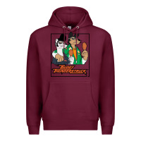 Burgundy buddy thunderstruck friend Premium Hoodie - linhVisuals