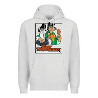 Dove Grey buddy thunderstruck friend Premium Hoodie - linhVisuals