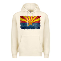 Tofu arizona flag in grungy style raglan baseball tee Premium Hoodie - linhVisuals