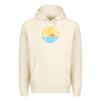 Tofu cayman islands retro colorful ocean sunset palm tree novelty Premium Hoodie - linhVisuals