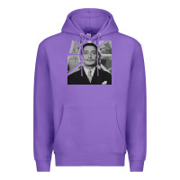 Purple swans reflecting elephants 1937 by salvador dali 83665573 Premium Hoodie - linhVisuals
