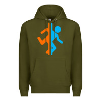 Army Green portal   portal Premium Hoodie - linhVisuals
