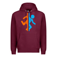 Burgundy portal   portal Premium Hoodie - linhVisuals