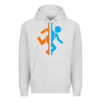 Dove Grey portal   portal Premium Hoodie - linhVisuals