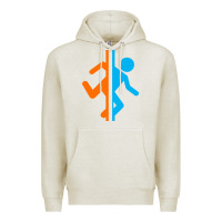 Oatmeal Heather portal   portal Premium Hoodie - linhVisuals