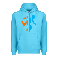 Ocean Blue portal   portal Premium Hoodie - linhVisuals