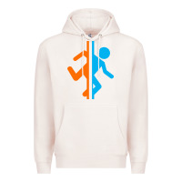 Pale Pink portal   portal Premium Hoodie - linhVisuals