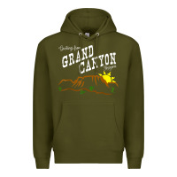 Army Green arizona grand canyon greetings souvenir tee shirt Premium Hoodie - linhVisuals