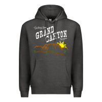 Charcoal Heather arizona grand canyon greetings souvenir tee shirt Premium Hoodie - linhVisuals
