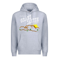 Heather Grey arizona grand canyon greetings souvenir tee shirt Premium Hoodie - linhVisuals