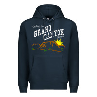 Navy arizona grand canyon greetings souvenir tee shirt Premium Hoodie - linhVisuals