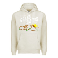 Oatmeal Heather arizona grand canyon greetings souvenir tee shirt Premium Hoodie - linhVisuals