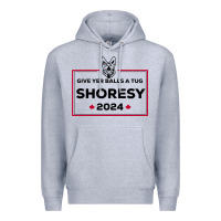 Heather Grey shoresy Premium Hoodie - linhVisuals