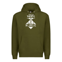 Army Green my husband is a nurse im a proud wife of a nurse Premium Hoodie - linhVisuals