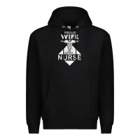 Black my husband is a nurse im a proud wife of a nurse Premium Hoodie - linhVisuals