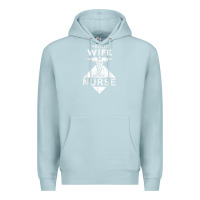 Blue Mist my husband is a nurse im a proud wife of a nurse Premium Hoodie - linhVisuals