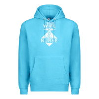 Ocean Blue my husband is a nurse im a proud wife of a nurse Premium Hoodie - linhVisuals