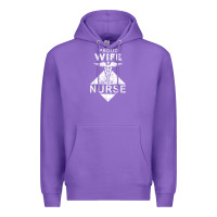 Purple my husband is a nurse im a proud wife of a nurse Premium Hoodie - linhVisuals