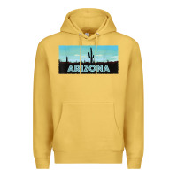 Antique Gold arizona shirt   saguaro cactus desert landscape t shirt Premium Hoodie - linhVisuals