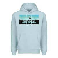 Blue Mist arizona shirt   saguaro cactus desert landscape t shirt Premium Hoodie - linhVisuals