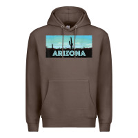 Coffee arizona shirt   saguaro cactus desert landscape t shirt Premium Hoodie - linhVisuals