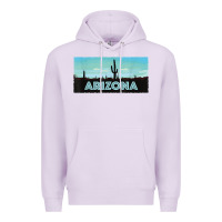 Lilac arizona shirt   saguaro cactus desert landscape t shirt Premium Hoodie - linhVisuals
