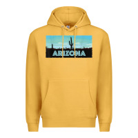 Mustard arizona shirt   saguaro cactus desert landscape t shirt Premium Hoodie - linhVisuals