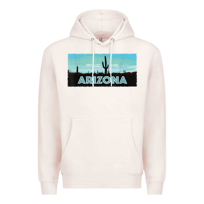 Arizona Shirt   Saguaro Cactus Desert Landscape T Shirt Premium Hoodie by linhVisuals | Teevron