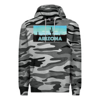 Slate Camo arizona shirt   saguaro cactus desert landscape t shirt Premium Hoodie - linhVisuals
