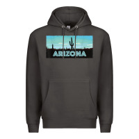 Smoke arizona shirt   saguaro cactus desert landscape t shirt Premium Hoodie - linhVisuals