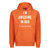Carrot i'm awesome in bed i can sleep for hours t shirt Premium Hoodie - linhVisuals