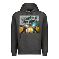 Charcoal Heather drop Premium Hoodie - linhVisuals