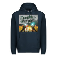 Navy drop Premium Hoodie - linhVisuals