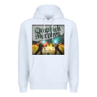 White drop Premium Hoodie - linhVisuals