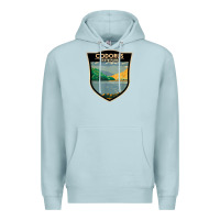 Blue Mist codorus state park pennsylvania badge vintage Premium Hoodie - linhVisuals