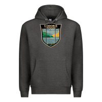 Charcoal Heather codorus state park pennsylvania badge vintage Premium Hoodie - linhVisuals