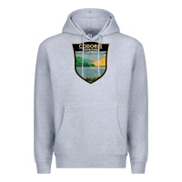 Heather Grey codorus state park pennsylvania badge vintage Premium Hoodie - linhVisuals