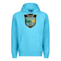 Ocean Blue codorus state park pennsylvania badge vintage Premium Hoodie - linhVisuals