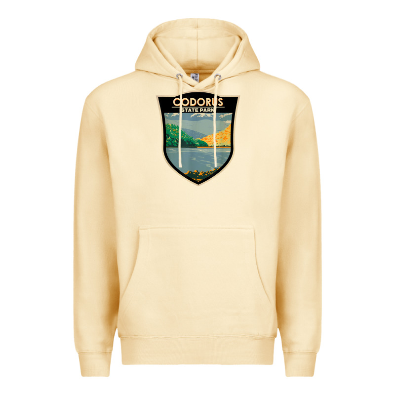 Codorus State Park Pennsylvania Badge Vintage Premium Hoodie by linhVisuals | Teevron