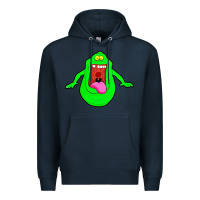 Navy slimer ghost anime Premium Hoodie - linhVisuals