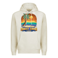Oatmeal Heather delray beach florida  vintage distressed souvenir long sleeve t shirt Premium Hoodie - linhVisuals