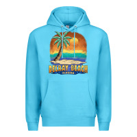 Ocean Blue delray beach florida  vintage distressed souvenir long sleeve t shirt Premium Hoodie - linhVisuals