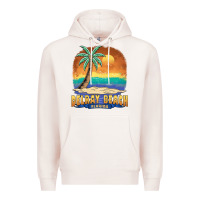 Pale Pink delray beach florida  vintage distressed souvenir long sleeve t shirt Premium Hoodie - linhVisuals