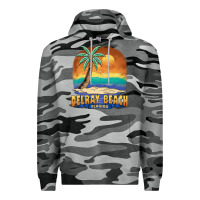 Slate Camo delray beach florida  vintage distressed souvenir long sleeve t shirt Premium Hoodie - linhVisuals