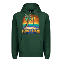 Sports Green delray beach florida  vintage distressed souvenir long sleeve t shirt Premium Hoodie - linhVisuals