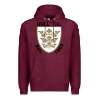 Burgundy hull fc Premium Hoodie - linhVisuals