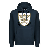 Navy hull fc Premium Hoodie - linhVisuals