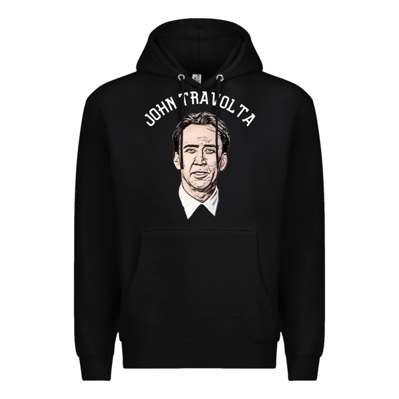 Sports Nicolas Cage As John Travolta Premium Hoodie by linhVisuals | Teevron