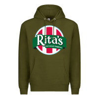Army Green rita's italian ice cafe Premium Hoodie - linhVisuals